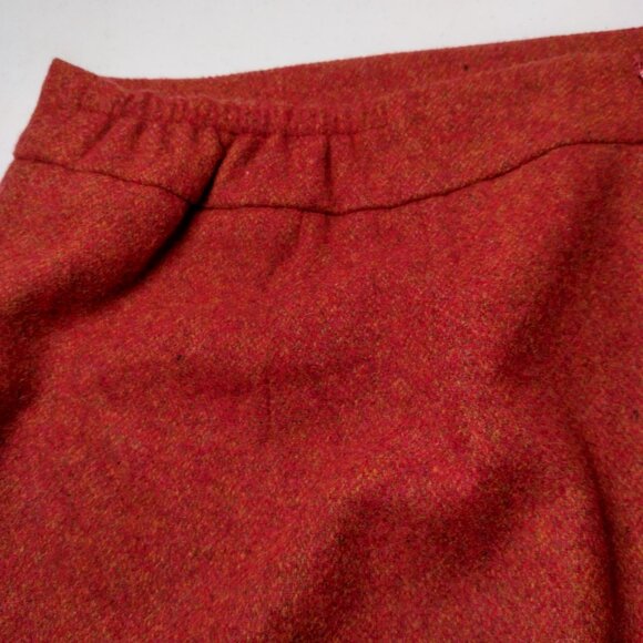 Chadwicks of Boston Pencil Skirt Size 18W Rust Orange Wool Blend Office Wear - Picture 7 of 15